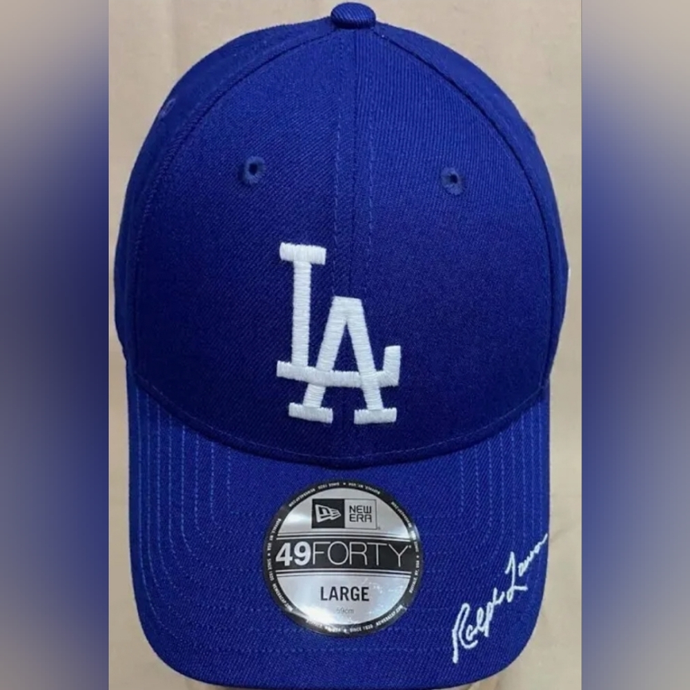 Polo Ralph Lauren Men’s LA Dodgers New Era Fitted Cap Royal Blue, Size L